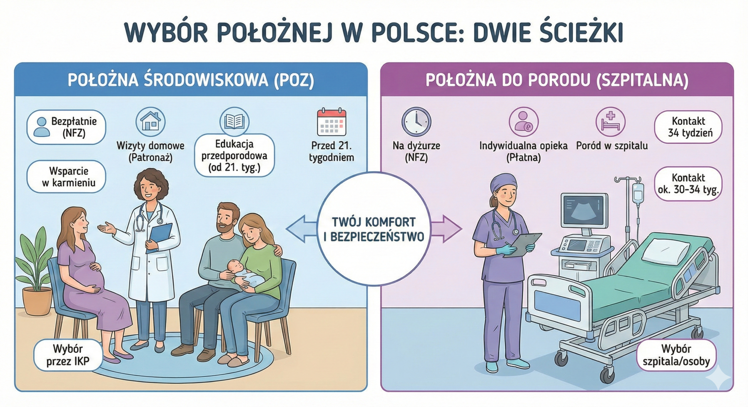 wybór położnej